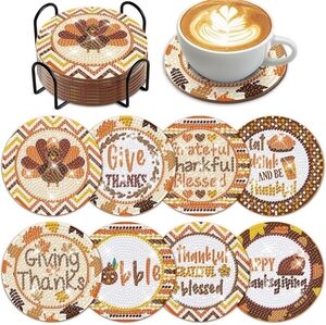Festive Thanksgiving Coaster Set